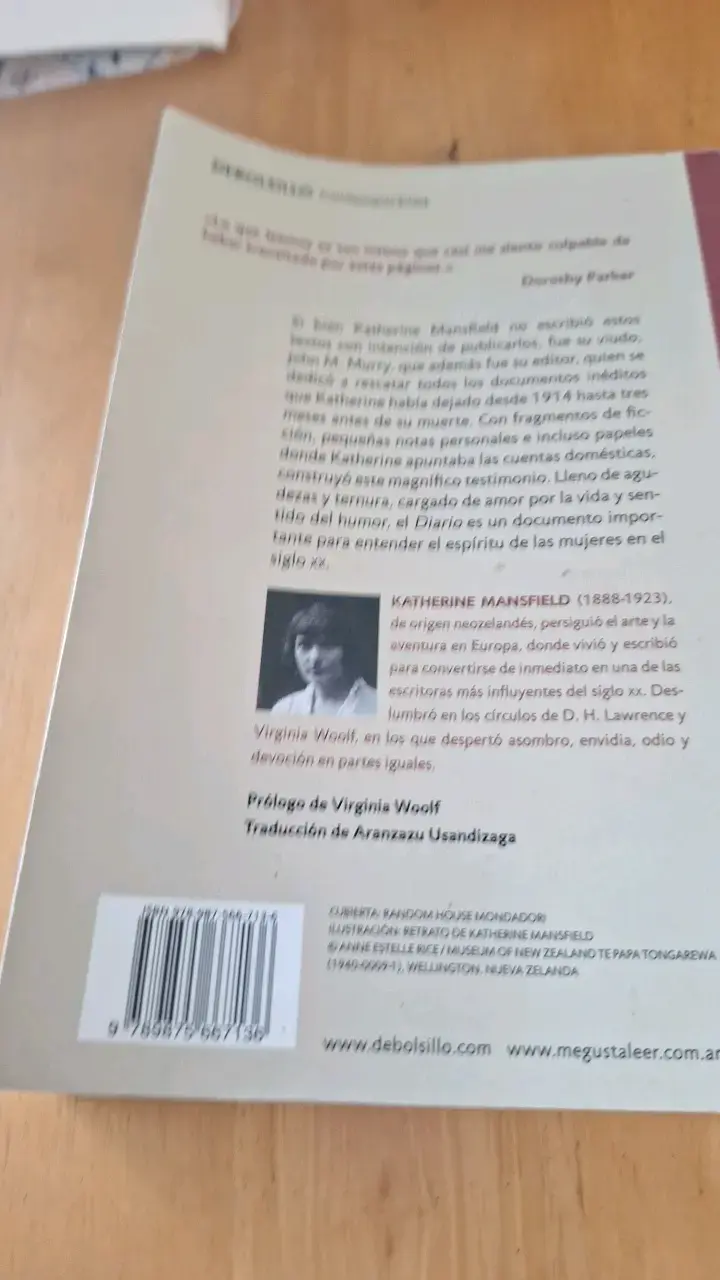 Libro Diario de Katherine Mansfield - 2