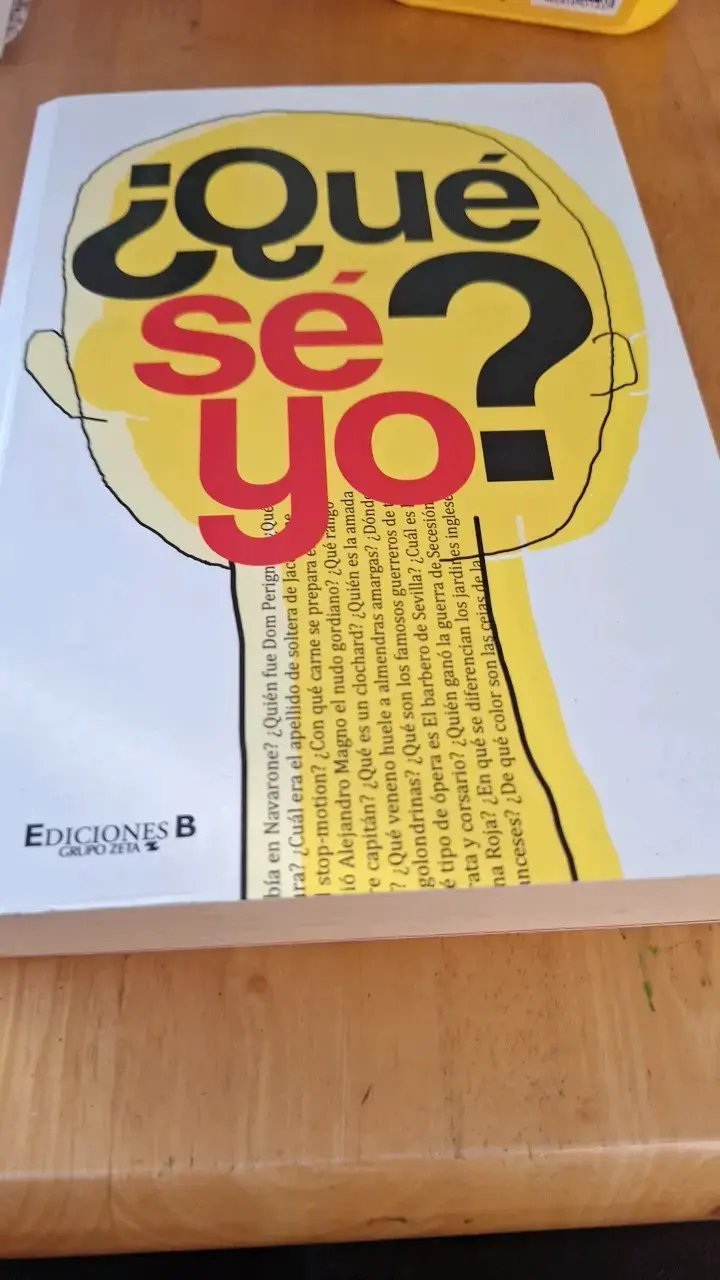 Libro '¿Qué sé yo?' de Ediciones B