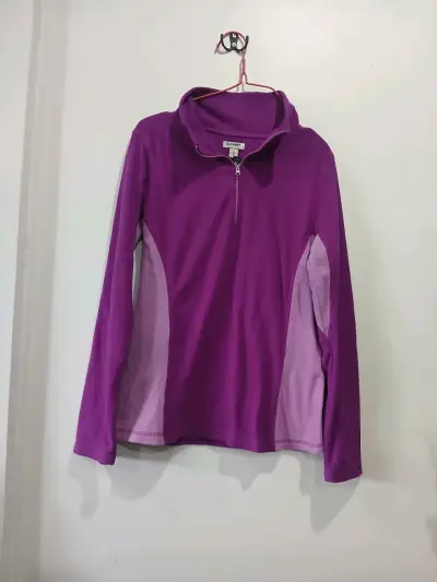 Polerón morado de mujer Old Navy con cierre - miniatura 1