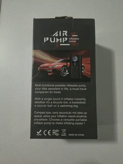 Bomba de Aire Portátil para Auto con Manómetro - miniatura 2