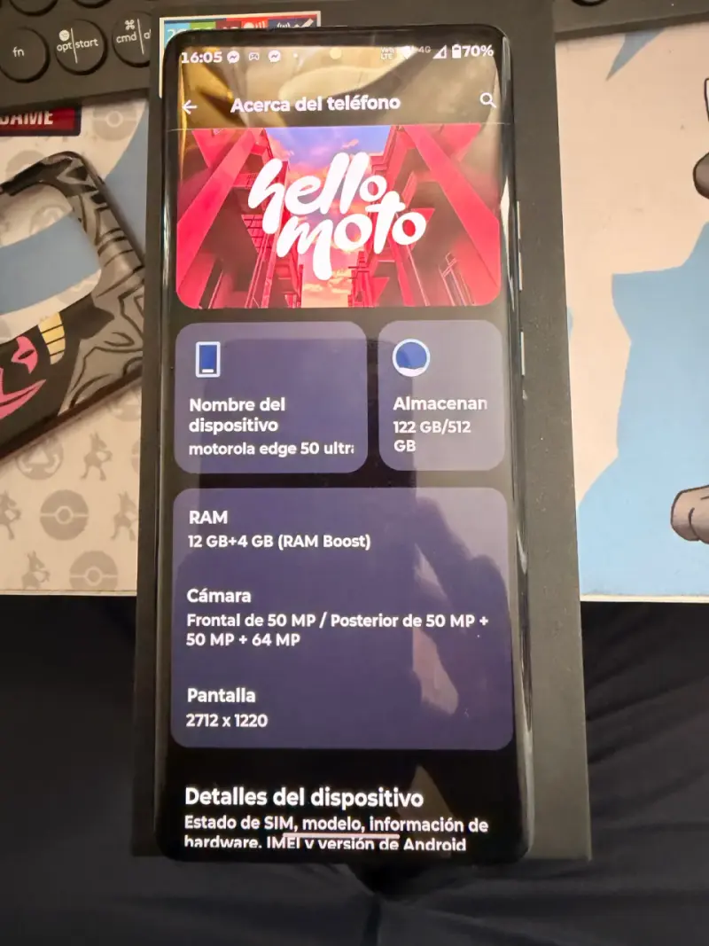 Smartphone Motorola Edge 50 ultra con caja - 6