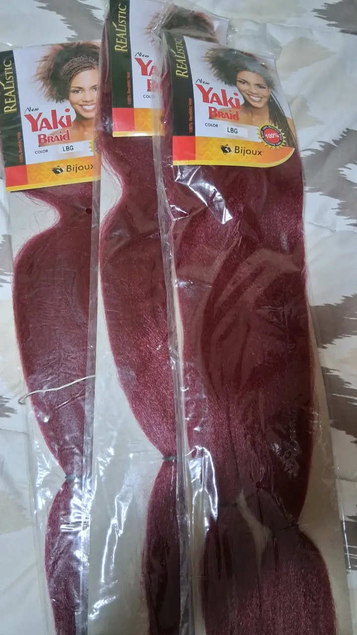 Extensiones de Trenzas Realistic Yaki Rojo - 2