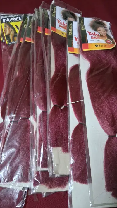 Extensiones de Trenzas Realistic Yaki Rojo - miniatura 3