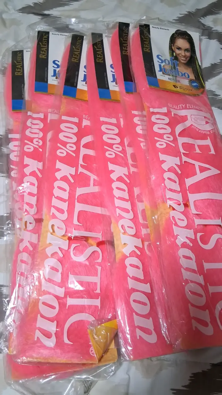 Extensiones de Trenzas Jumbo Rosa Realistic - 3