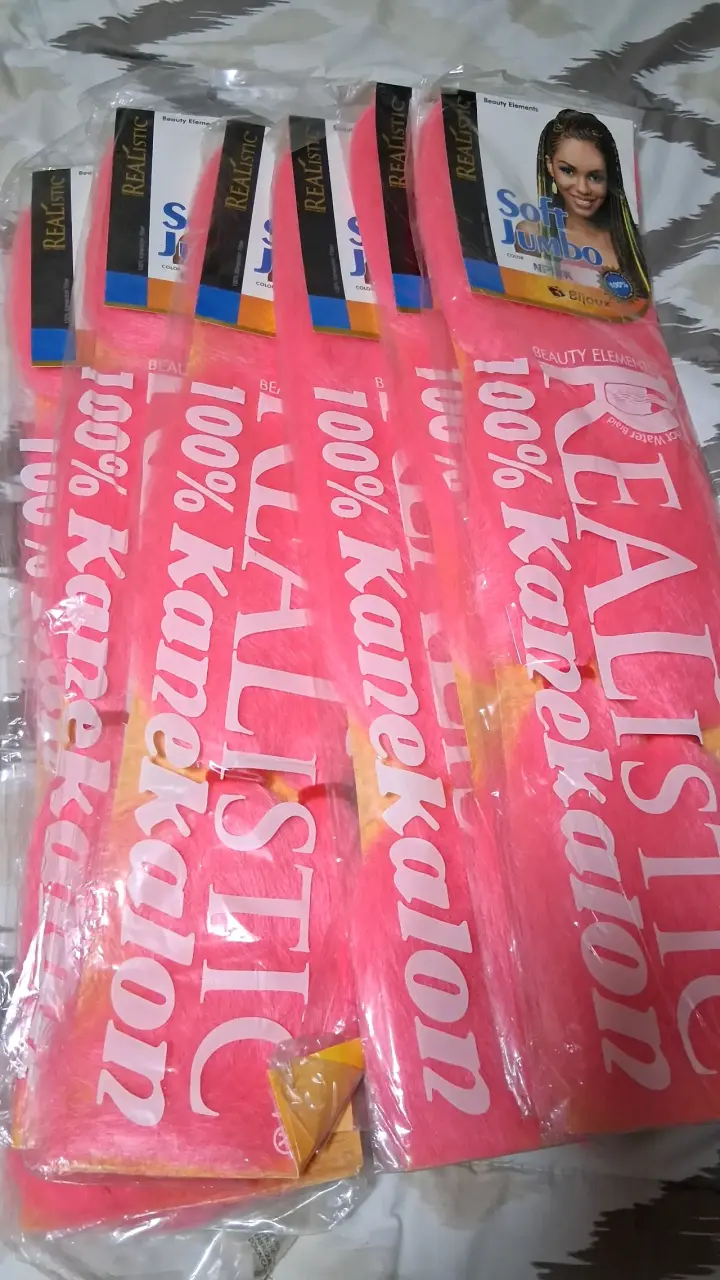 Extensiones de Trenzas Jumbo Rosa Realistic - 4