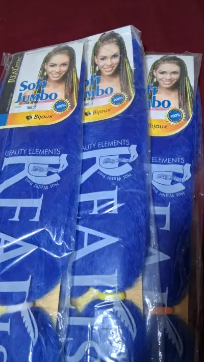 Extensiones de Trenzas Realistic Jumbo Azul - miniatura 2