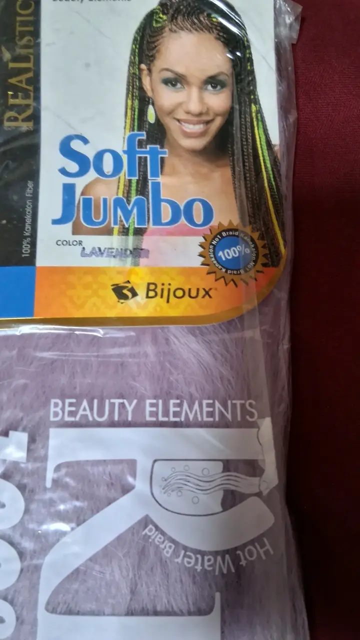 Extensiones de cabello sintético lavanda Soft Jumbo - 4