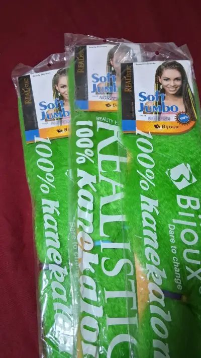 Extensiones de Cabello Verde Neón Realist Soft Jumbo - miniatura 2
