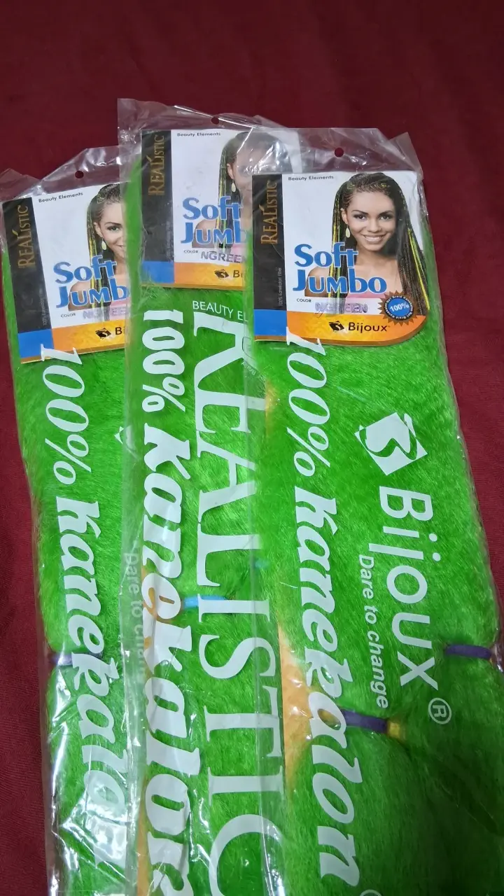 Extensiones de Cabello Verde Neón Realist Soft Jumbo - 3