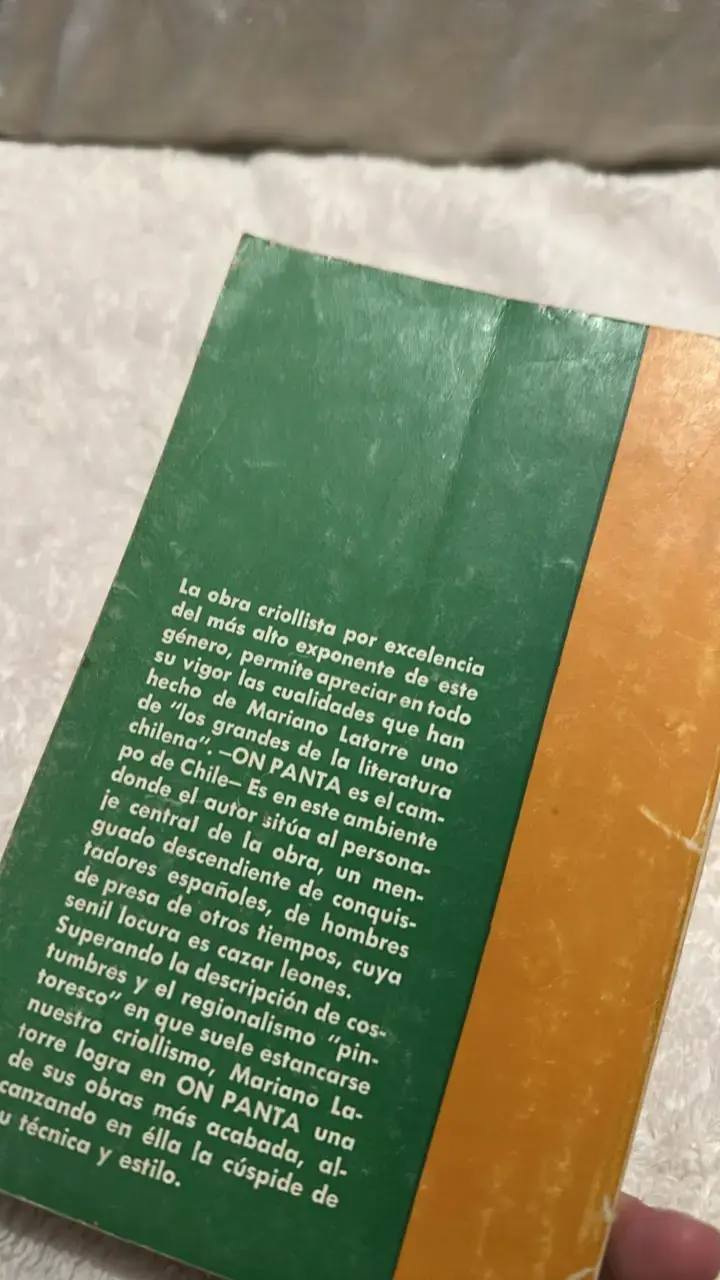 Libro On Panta de Mariano Latorre 12ª Edición - 2