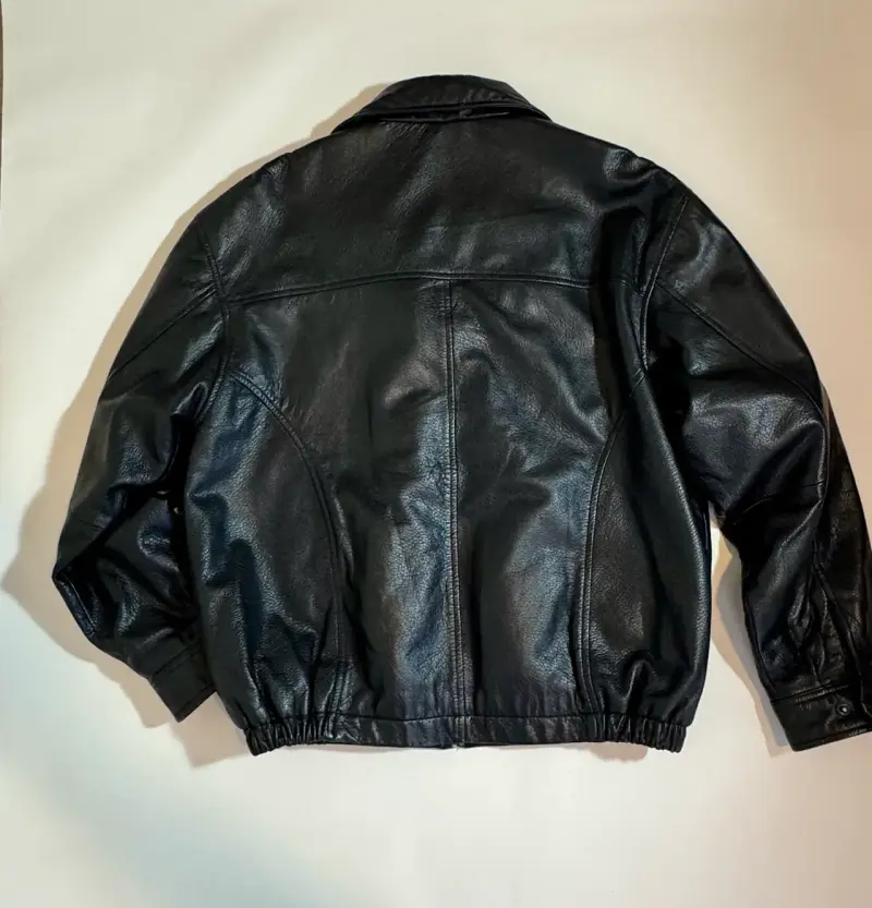 Chaqueta de cuero negra Outbrook - 2
