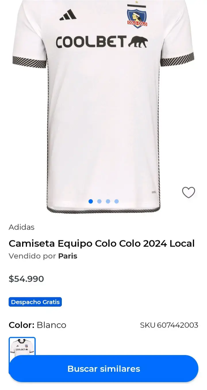 Camiseta de Colo Colo 2024 OG - Talla S. - 5