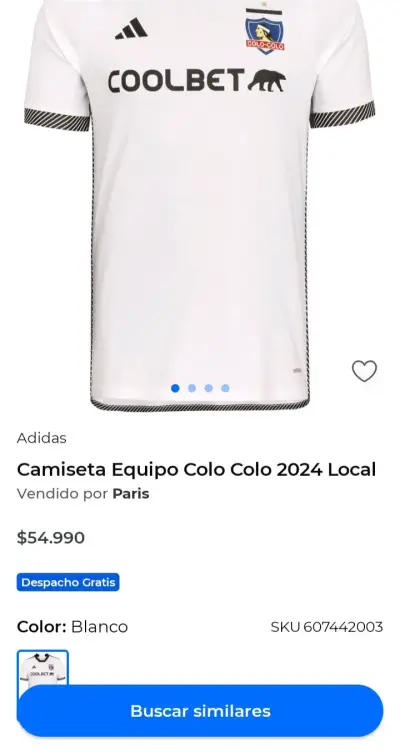 Camiseta de Colo Colo 2024 OG - Talla S. - miniatura 5