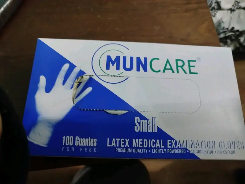 Guantes de látex Muncare talla S