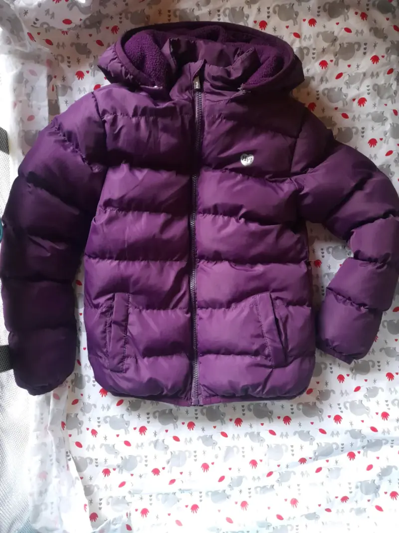 Chaqueta acolchada morada para niños - 2