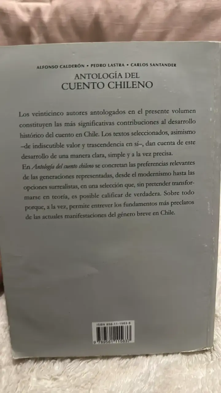 Libro Antología del cuento chileno - 2