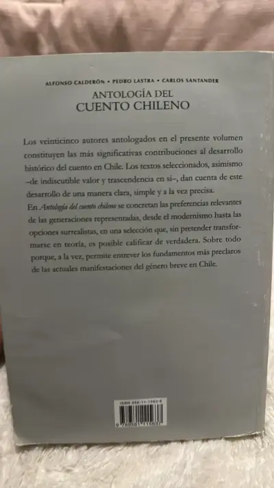 Libro Antología del cuento chileno - miniatura 2