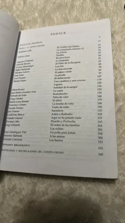 Libro Antología del cuento chileno - miniatura 3