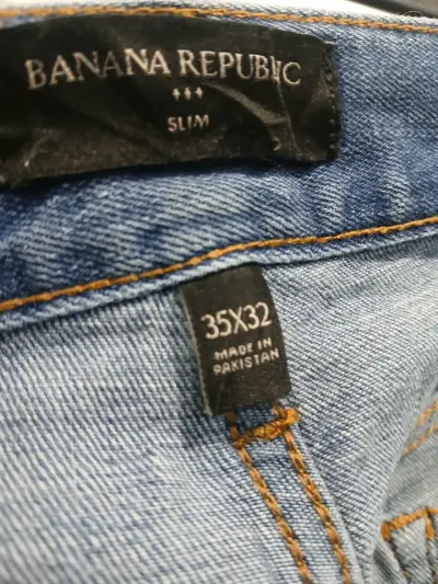 Jeans Banana Republic Slim Azul Talla 35x32 - miniatura 4