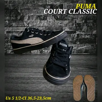 Zapatillas Puma Court Classic negras talla 36.5 - miniatura 1