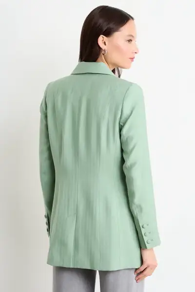 Blazer verde pistacho IO talla 40 nuevo - miniatura 4