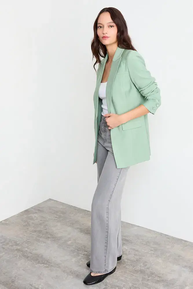 Blazer verde pistacho IO talla 40 nuevo - 5