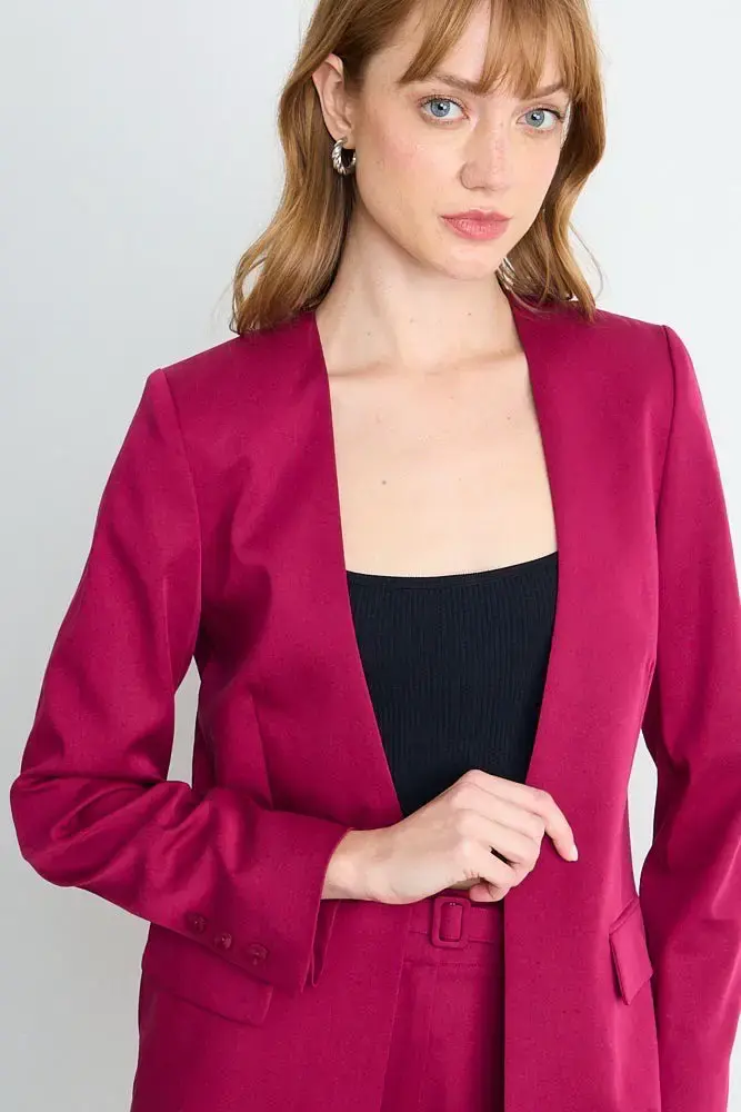 Blazer de Mujer burdeos IO talla 38 nuevo - 2