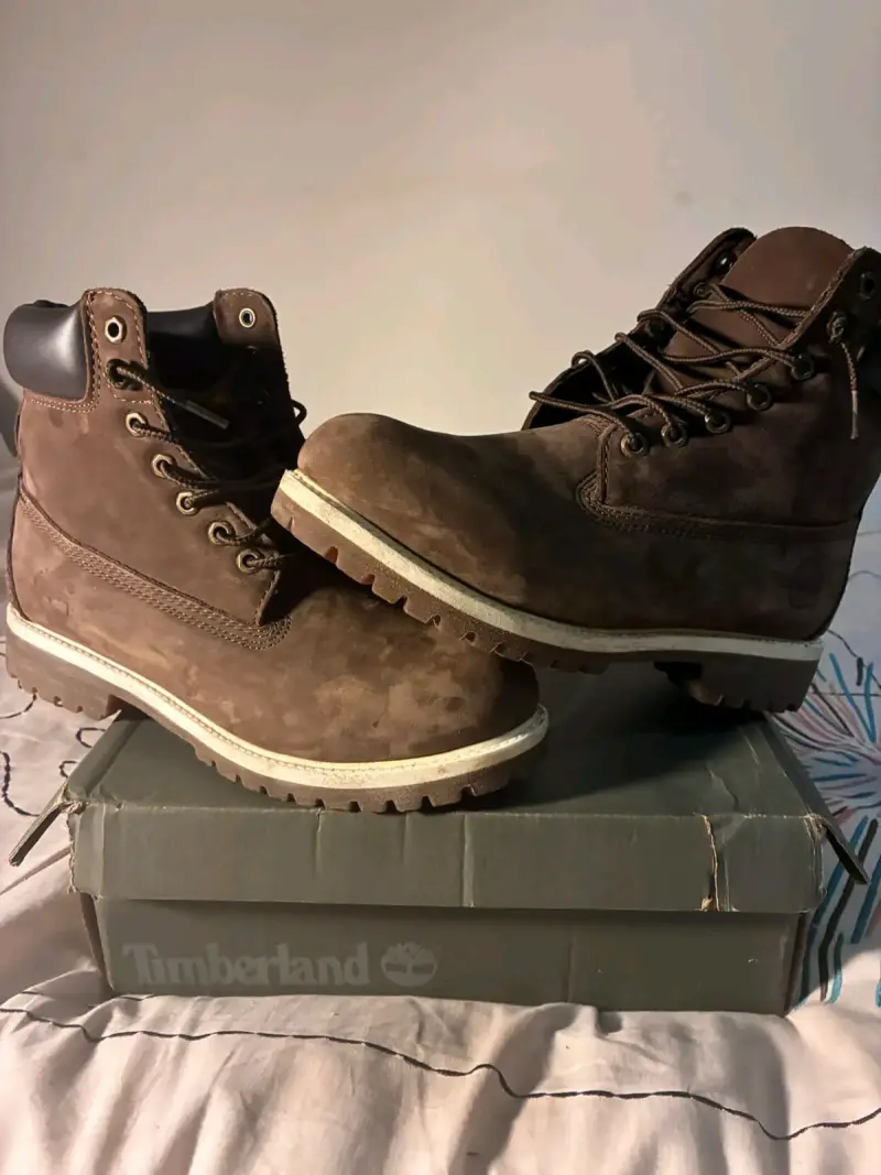 Botas de cuero marrón Timberland para hombre - 2