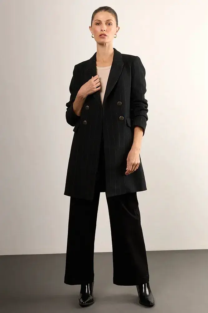 Chaquetón negro Magriffe elegante para mujer - 1