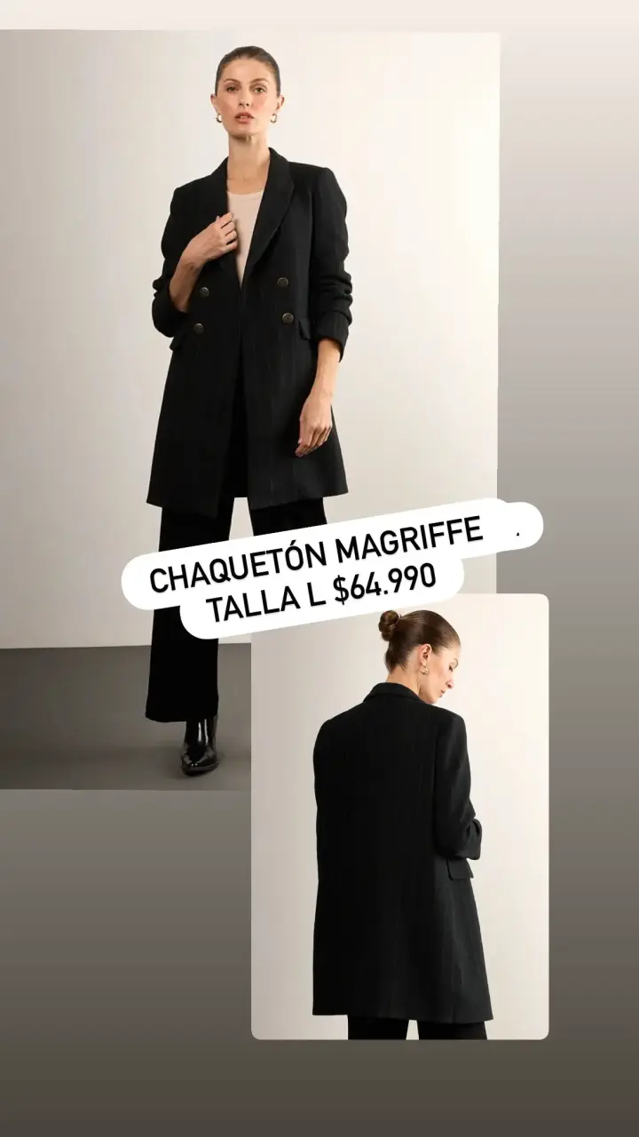 Chaquetón negro Magriffe elegante para mujer - 4