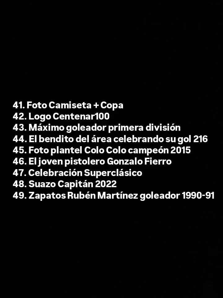 49 cartas - Extensi贸n Colo Colo Centenario. - 6