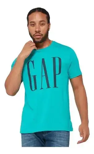 Polera GAP turquesa para hombre talla M nueva - miniatura 1