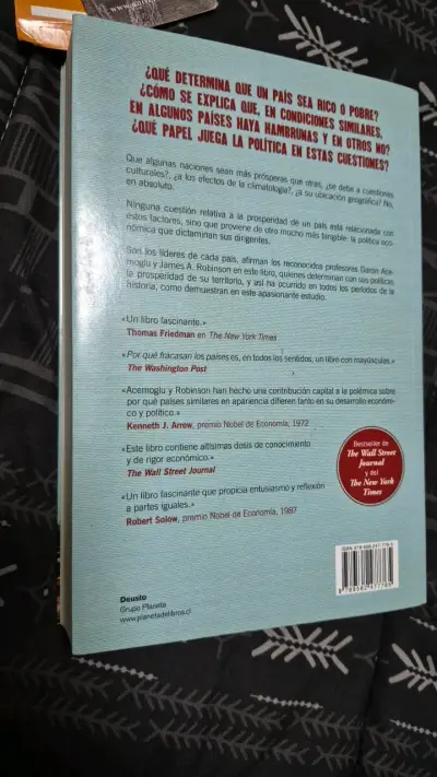 Libro 'Por Qué Fracasan Los Países' de Daron Acemoglu y James A. Robinson - miniatura 2