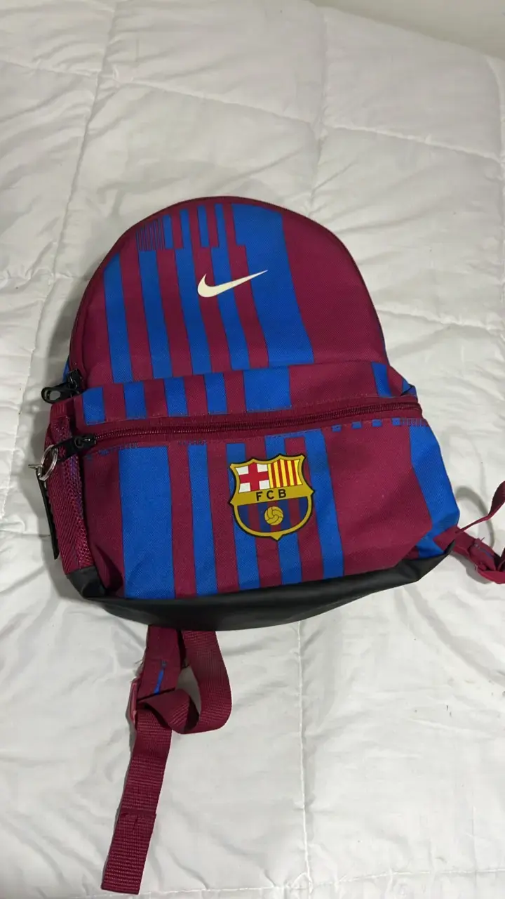 Mochila Nike FC Barcelona azul y burdeos - 1