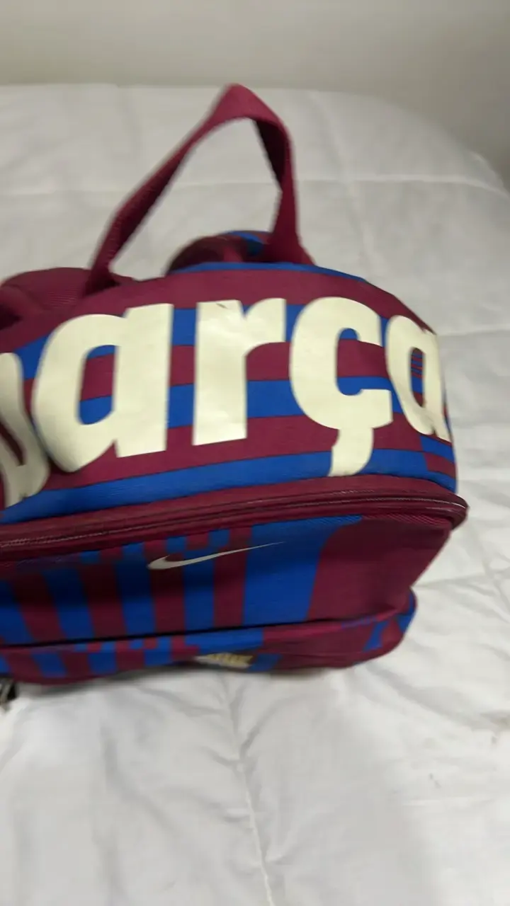 Mochila Nike FC Barcelona azul y burdeos - 2