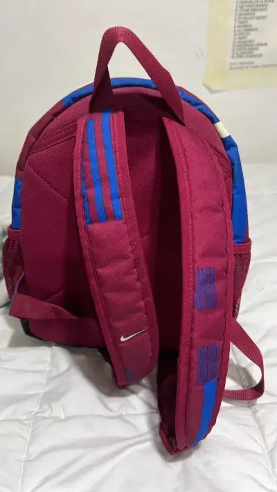 Mochila Nike FC Barcelona azul y burdeos - miniatura 3