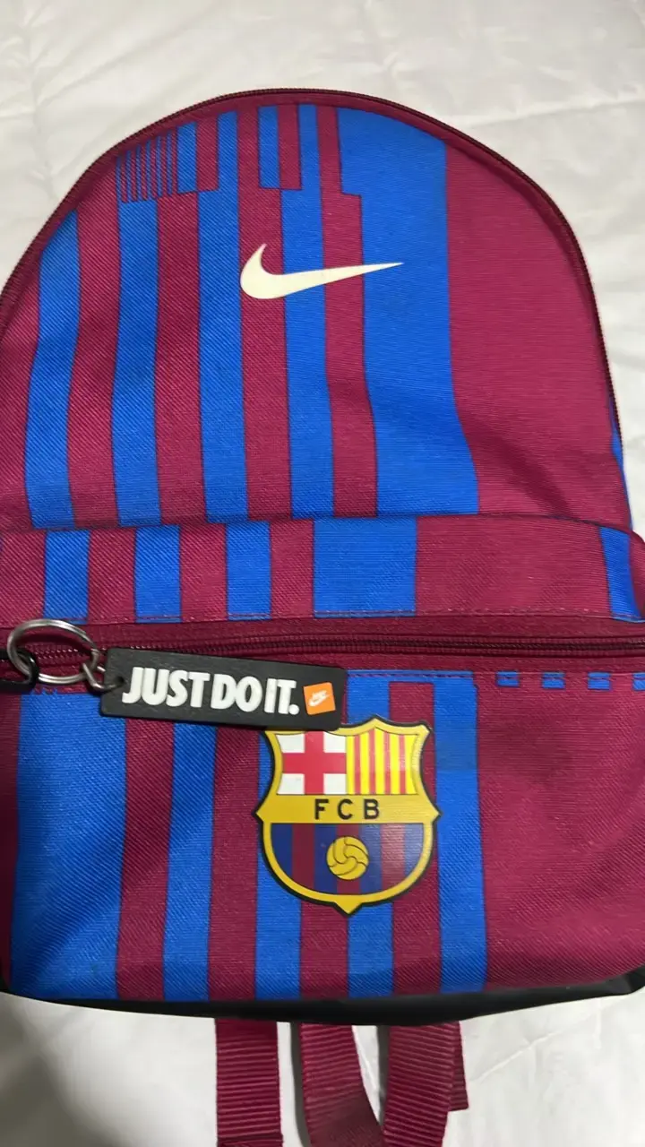 Mochila Nike FC Barcelona azul y burdeos - 4