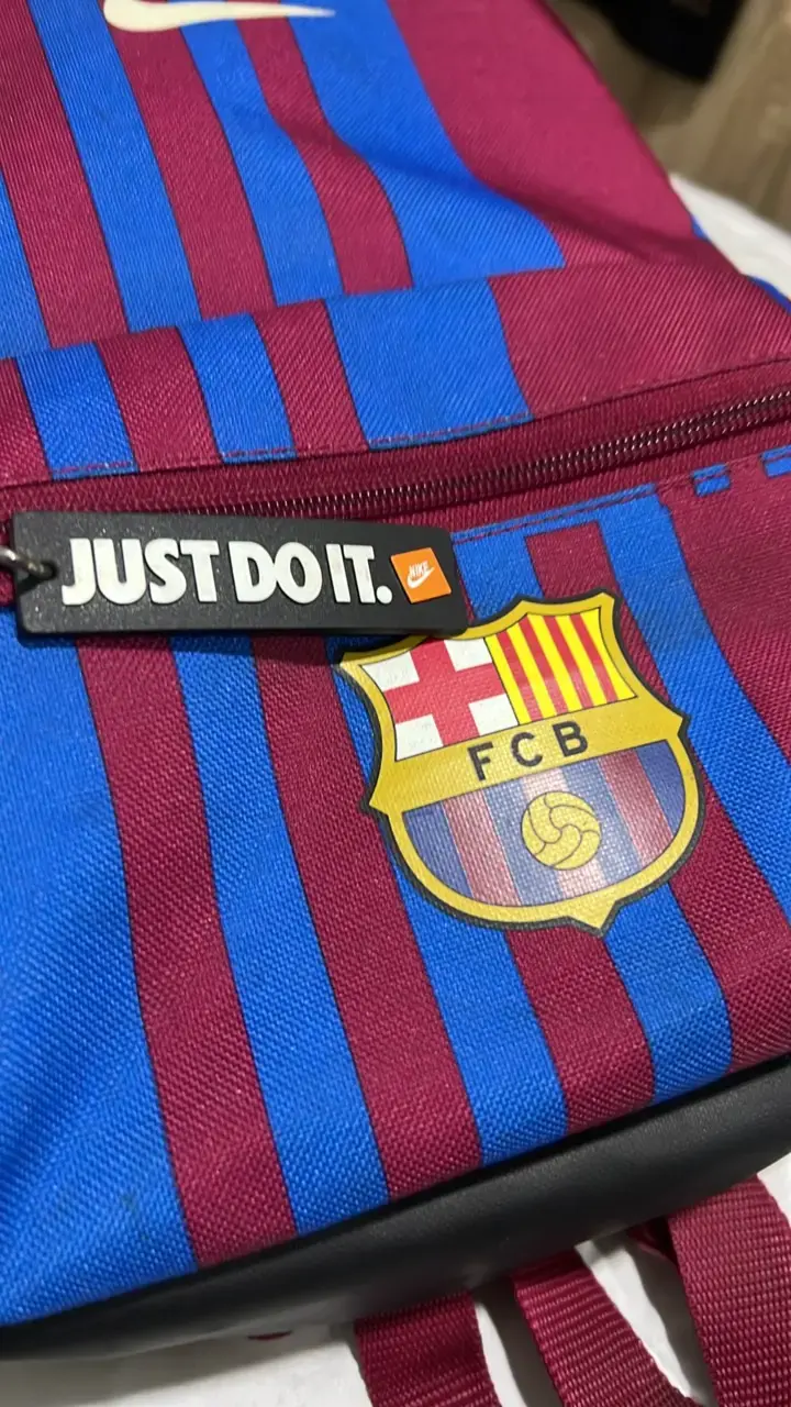 Mochila Nike FC Barcelona azul y burdeos - 5