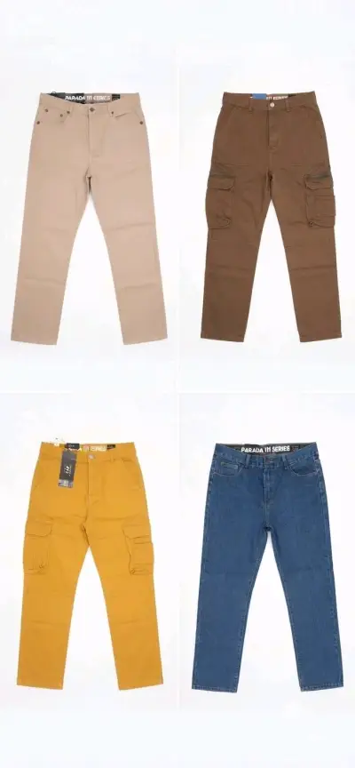 Pantalones cargo,jeans liso y pantalón chiporro - miniatura 1