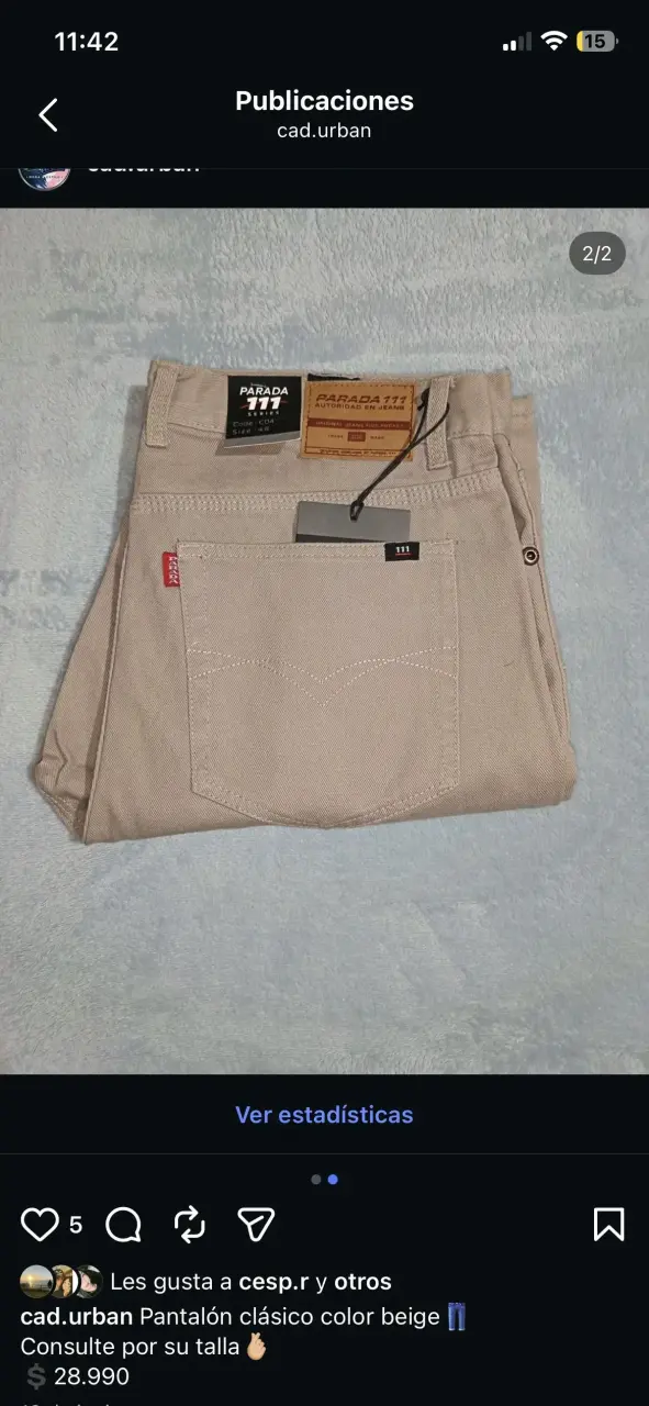 Pantalones cargo,jeans liso y pantalón chiporro - 3
