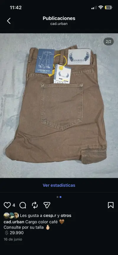 Pantalones cargo,jeans liso y pantalón chiporro - miniatura 4