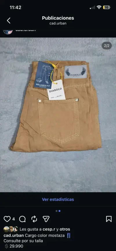 Pantalones cargo,jeans liso y pantalón chiporro - miniatura 5
