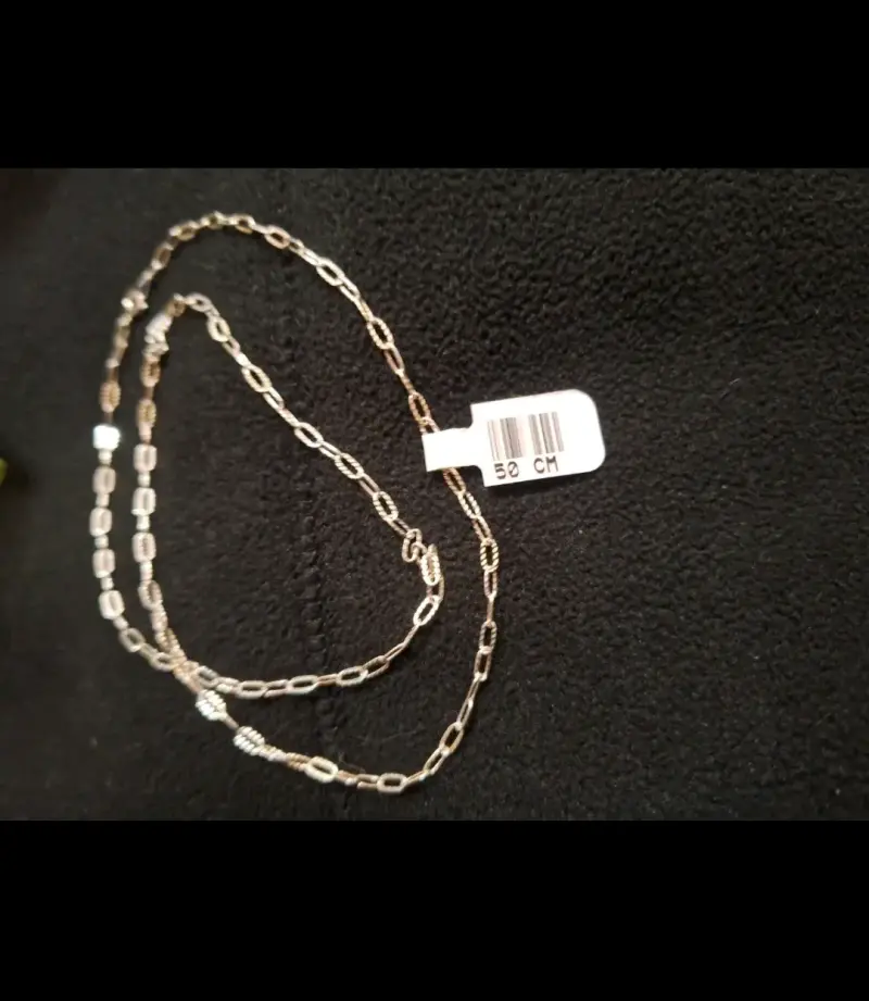 Cadena de plata 50 cm elegante - 2