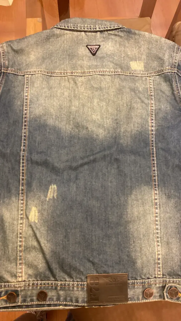 Chaqueta de mezclilla desgastada para hombre - 2