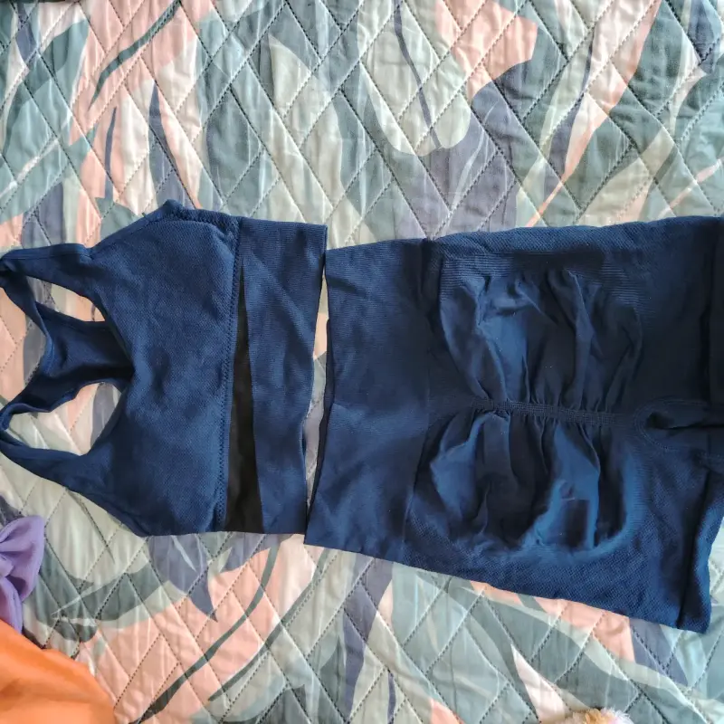 Conjunto deportivo mujer azul y gris - 1