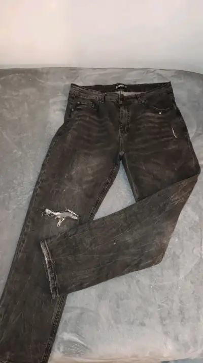 Jeans negros desgastados Sioux talla 46 - miniatura 2
