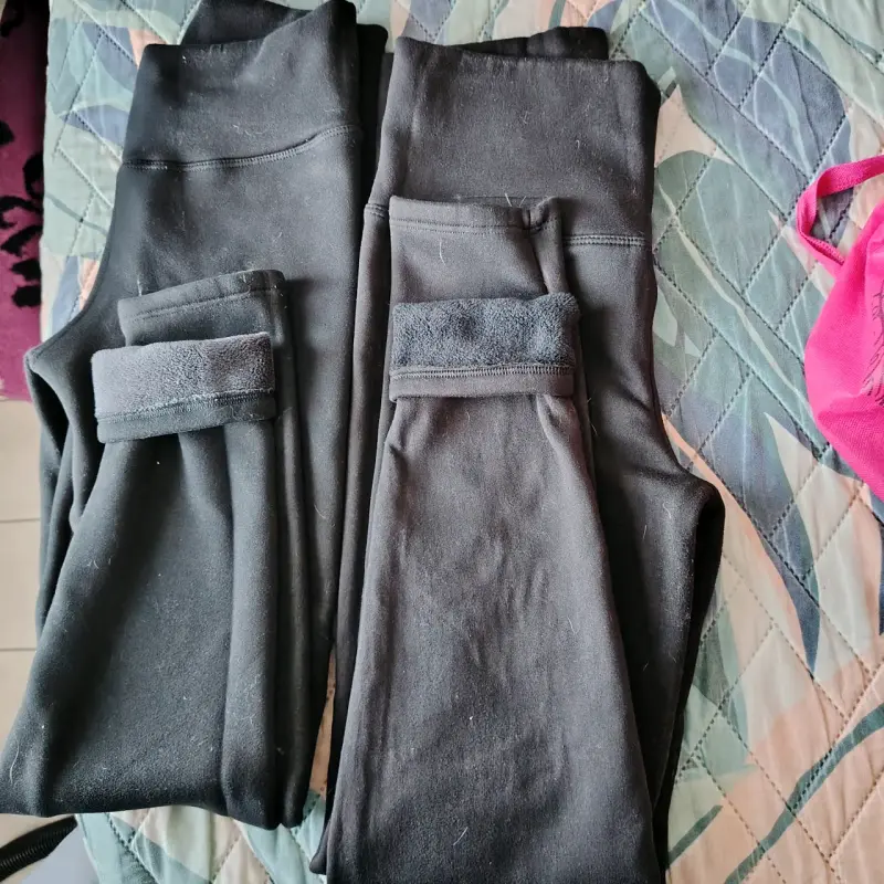 Pantalones térmicos negros para mujer