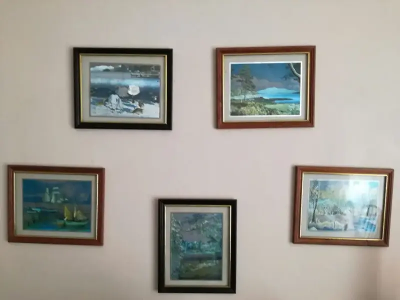 Conjunto de 5 cuadros decorativos paisajes - 2