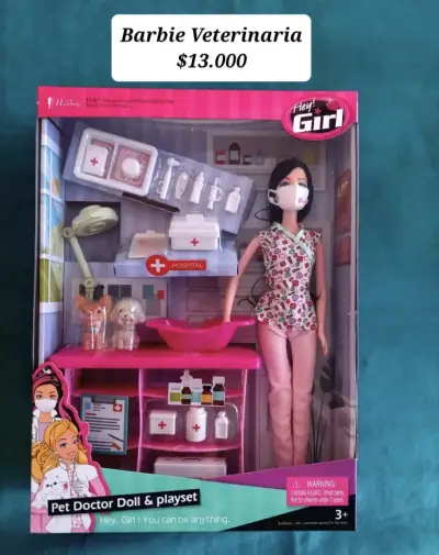 Muñeca veterinaria con set de accesorios Hey Girl - miniatura 1