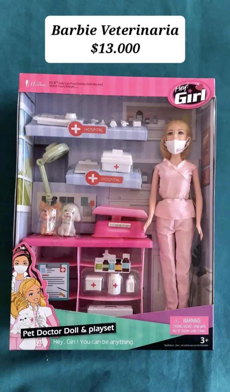 Muñeca veterinaria con set de accesorios Hey Girl - 2